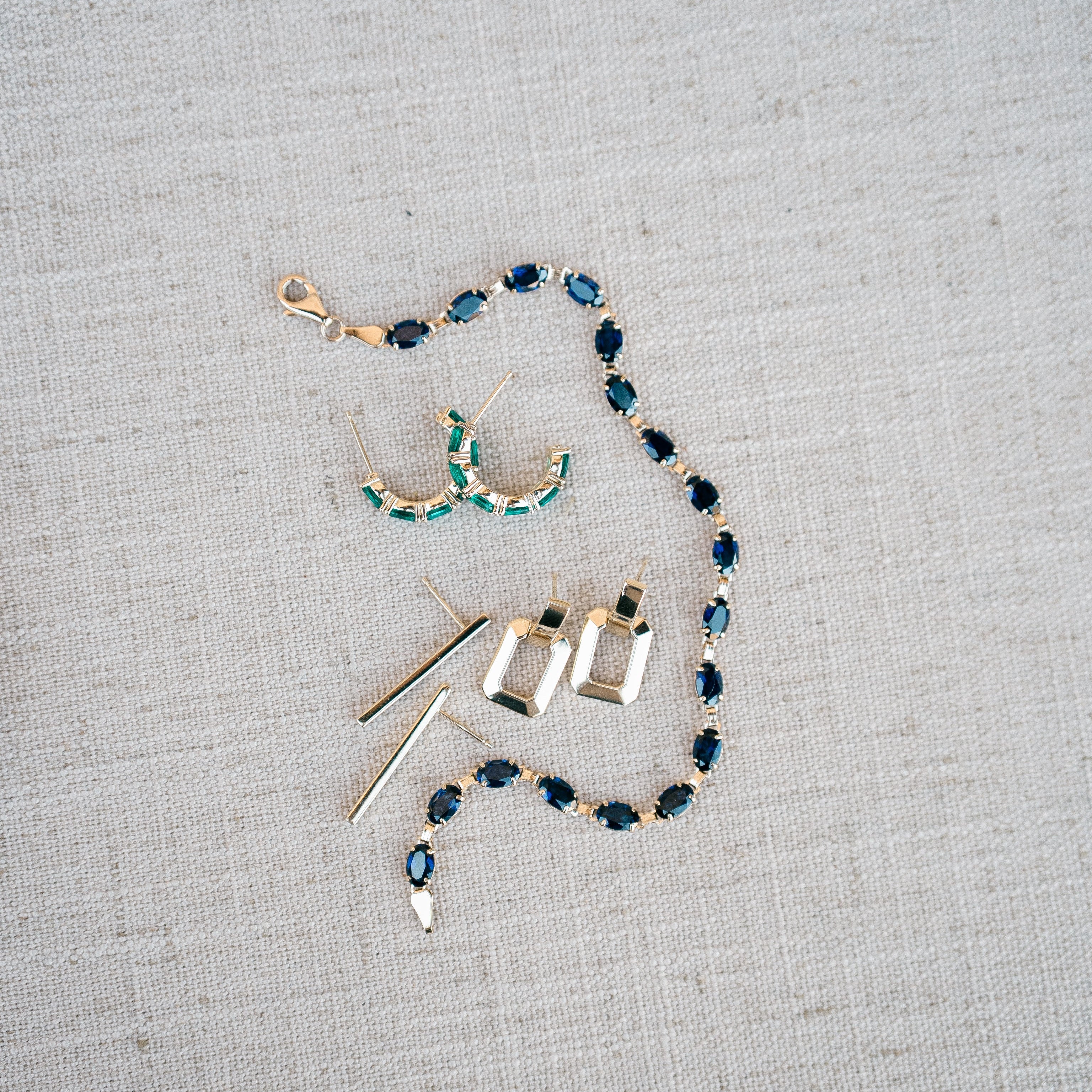Emerald Hoops