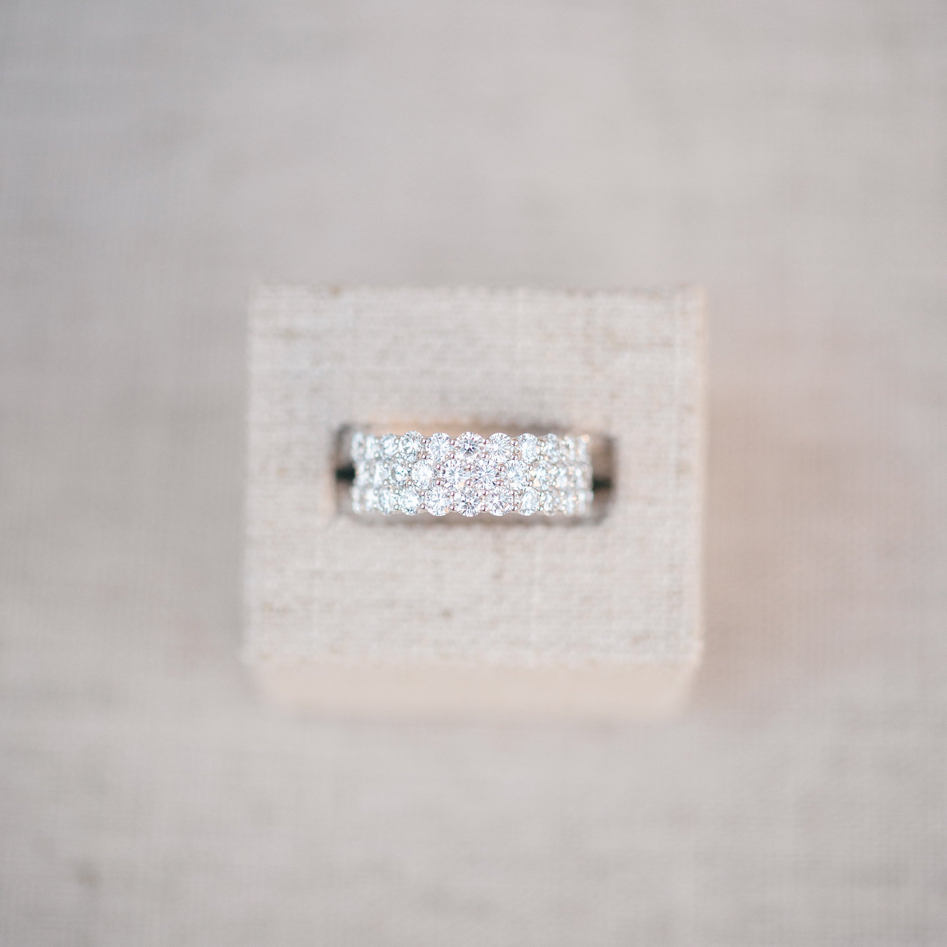 Pave diamond band