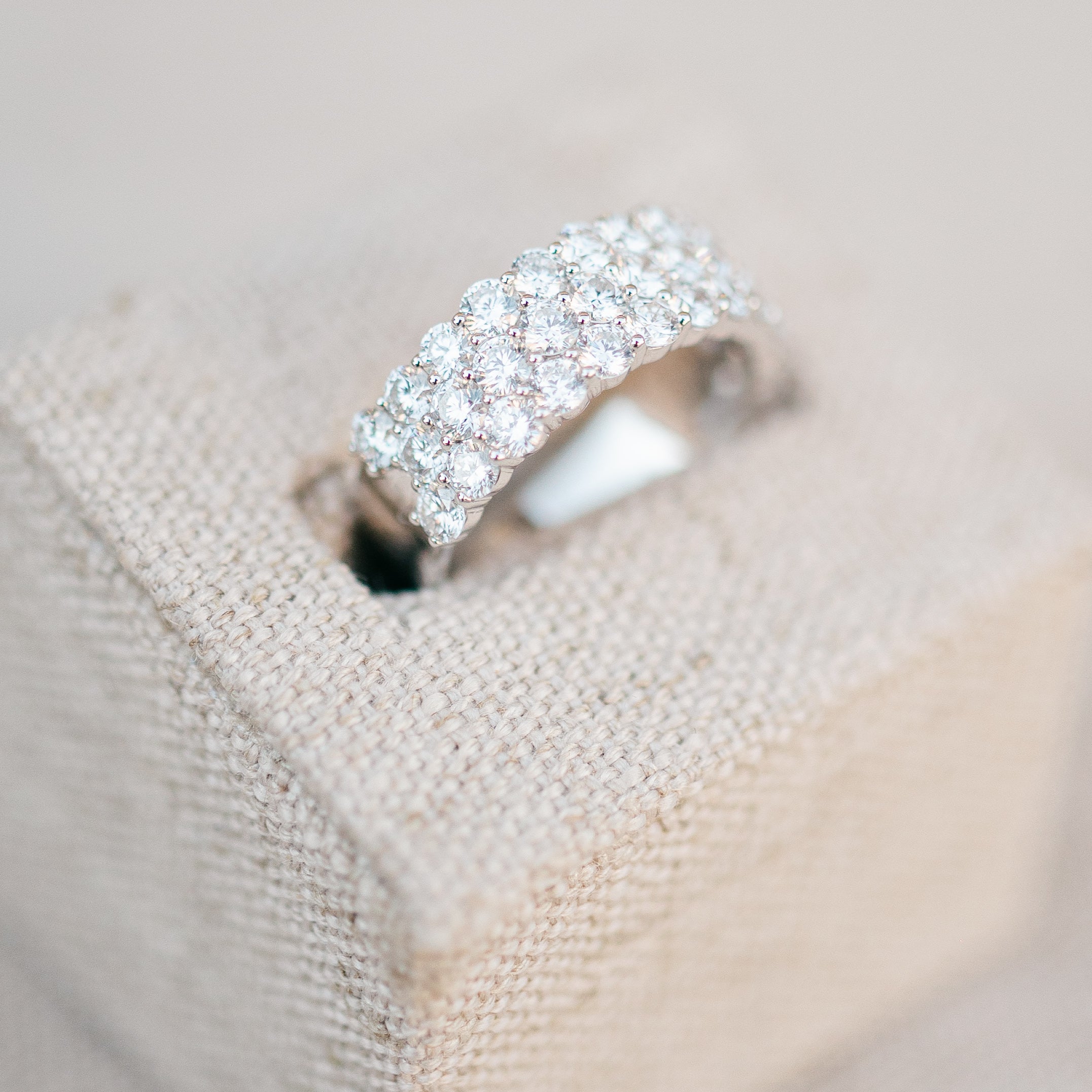 Pave diamond band
