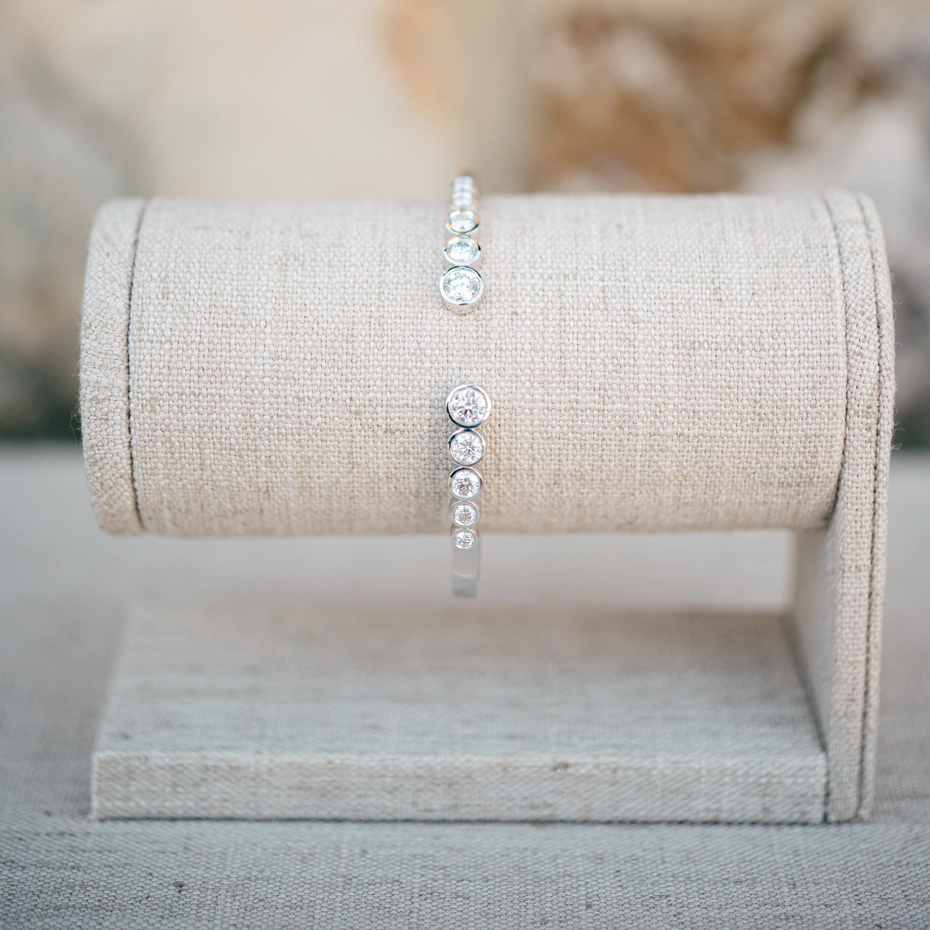 tapered diamond cuff bracelet