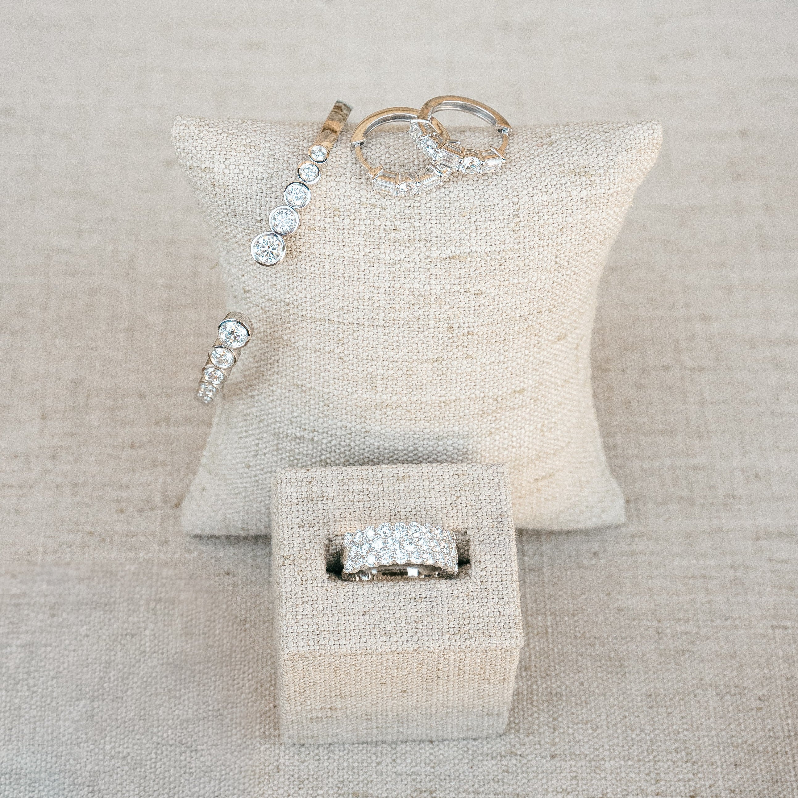 tapered diamond cuff bracelet