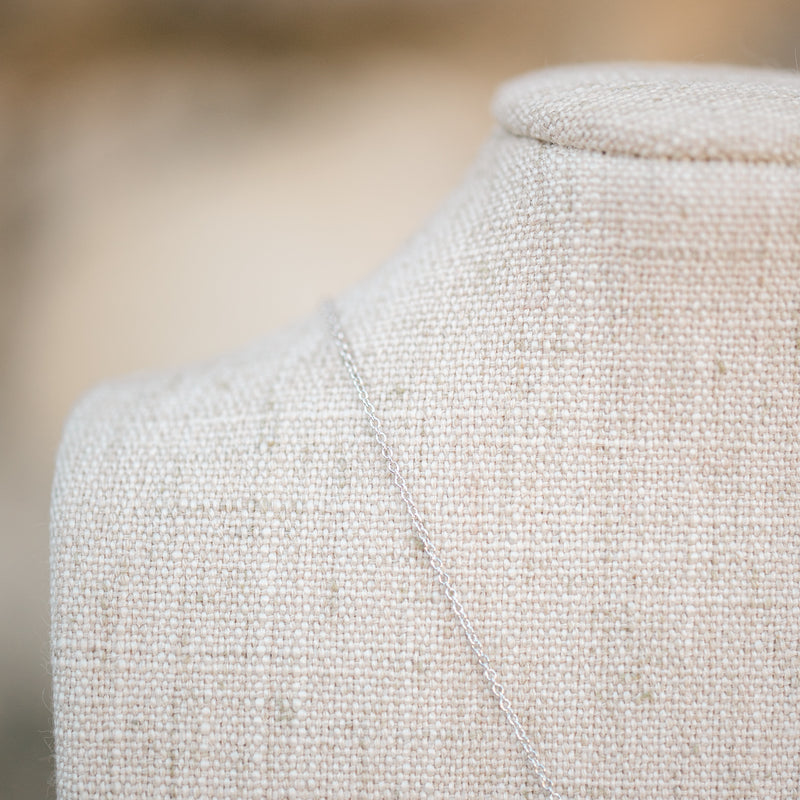 white gold petite diamond cross