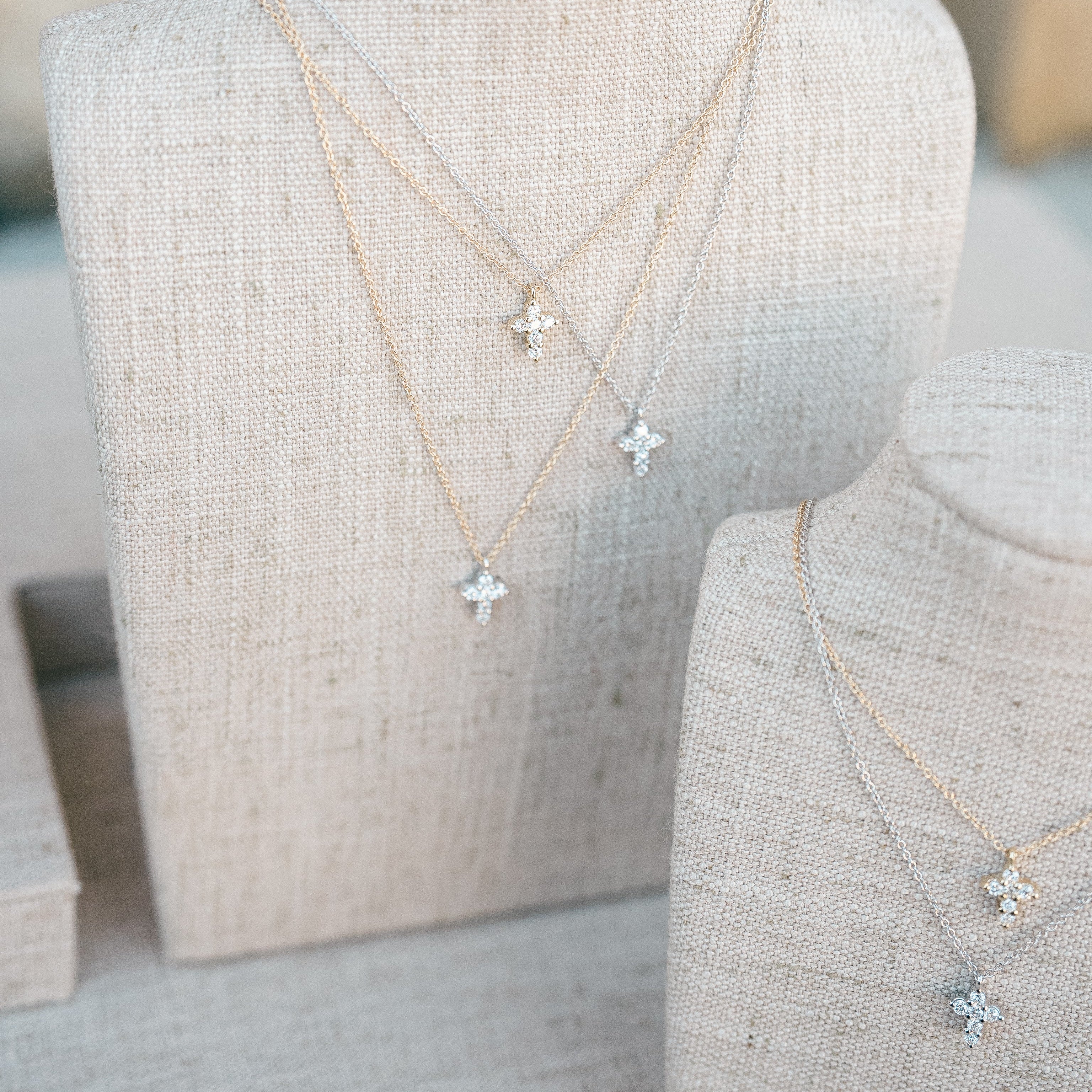 Julie necklace, mixed metal