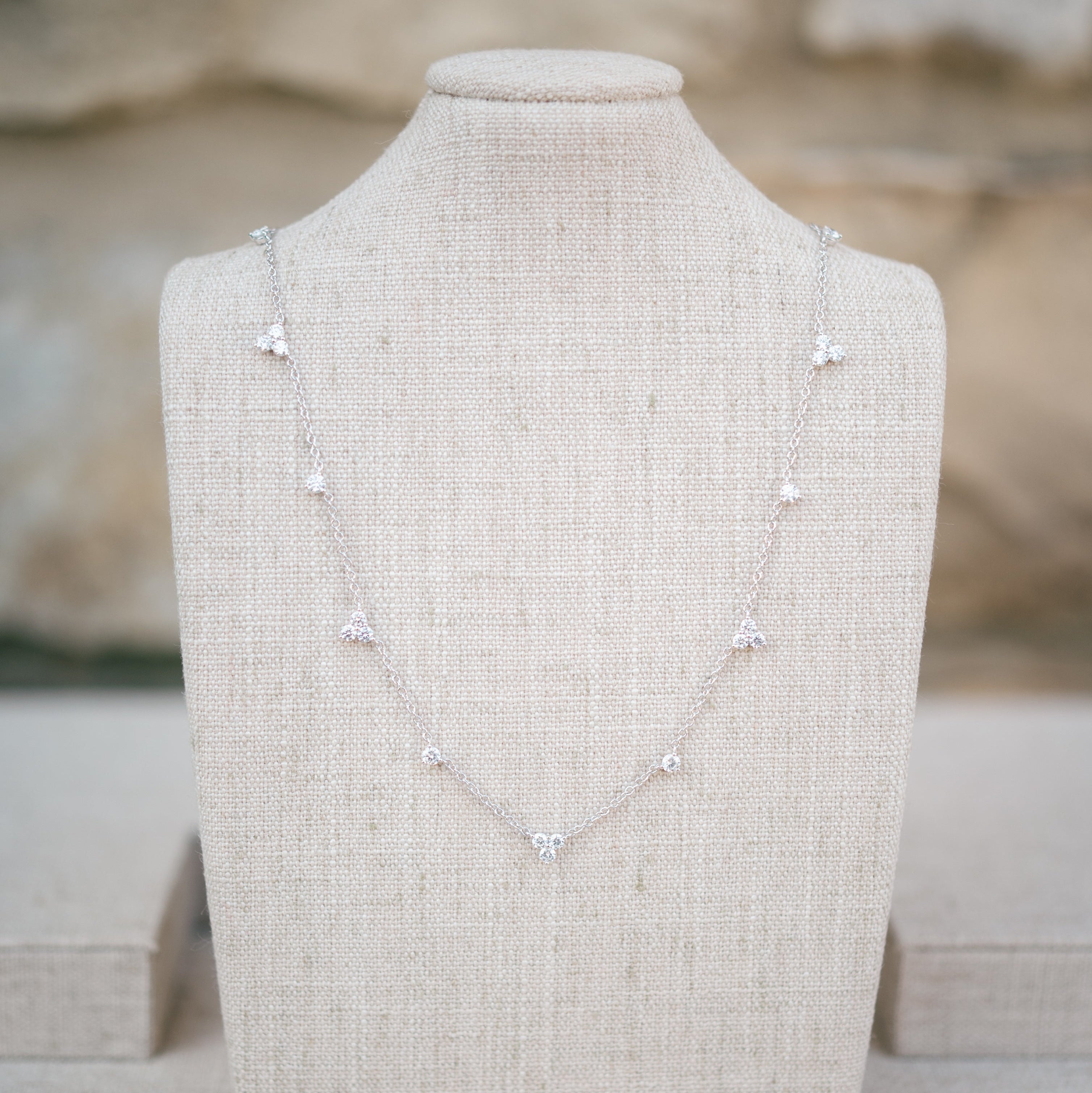 Kaitlan necklace, White Gold