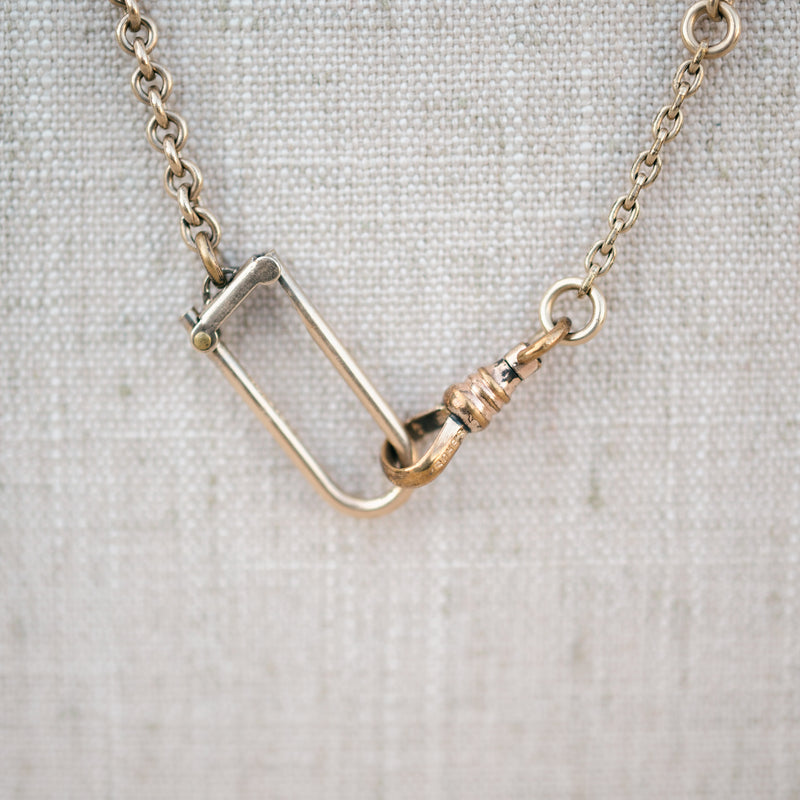 Oval clasp gold filled chain