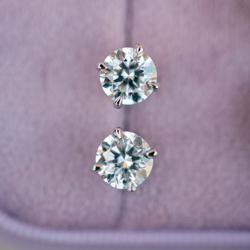 2.38ct lab grown diamond studs
