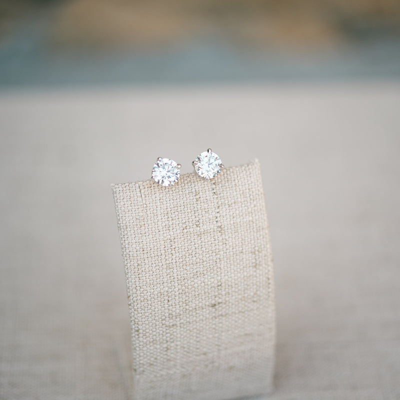 2.38ct lab grown diamond studs