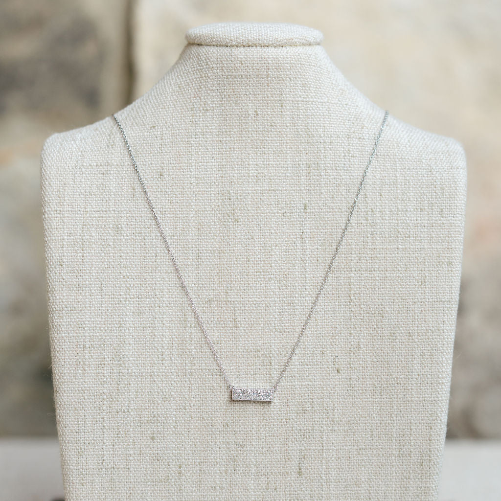 Stella necklace, white gold