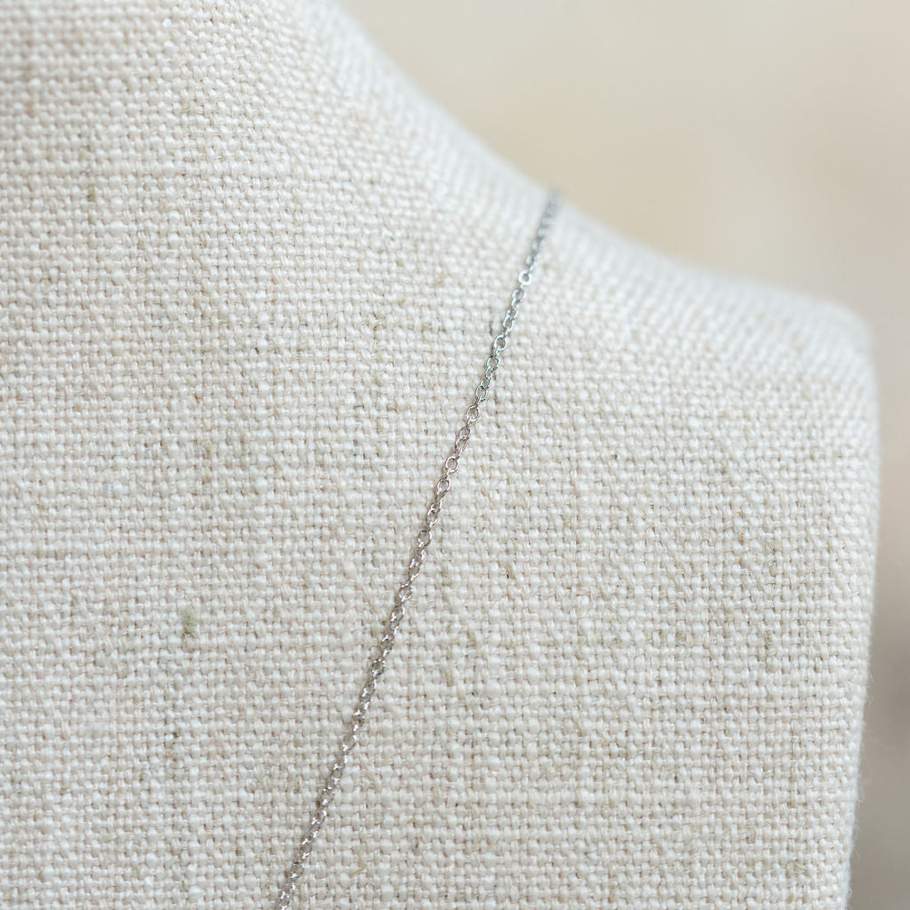 Stella necklace, white gold