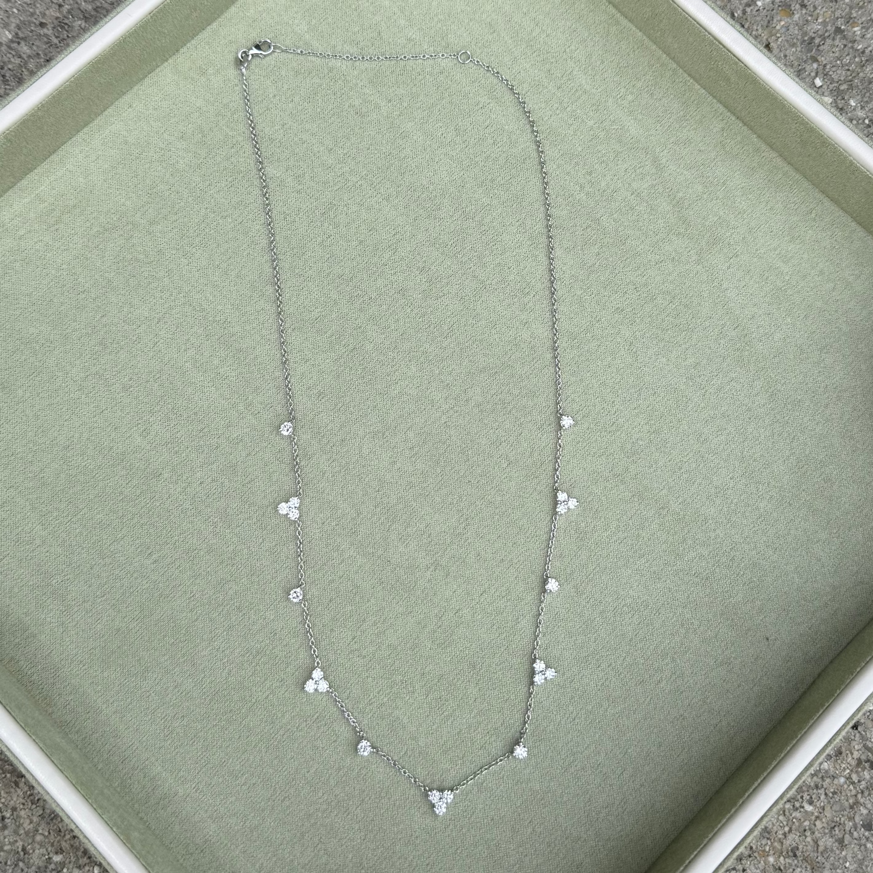 Kaitlan necklace, White Gold