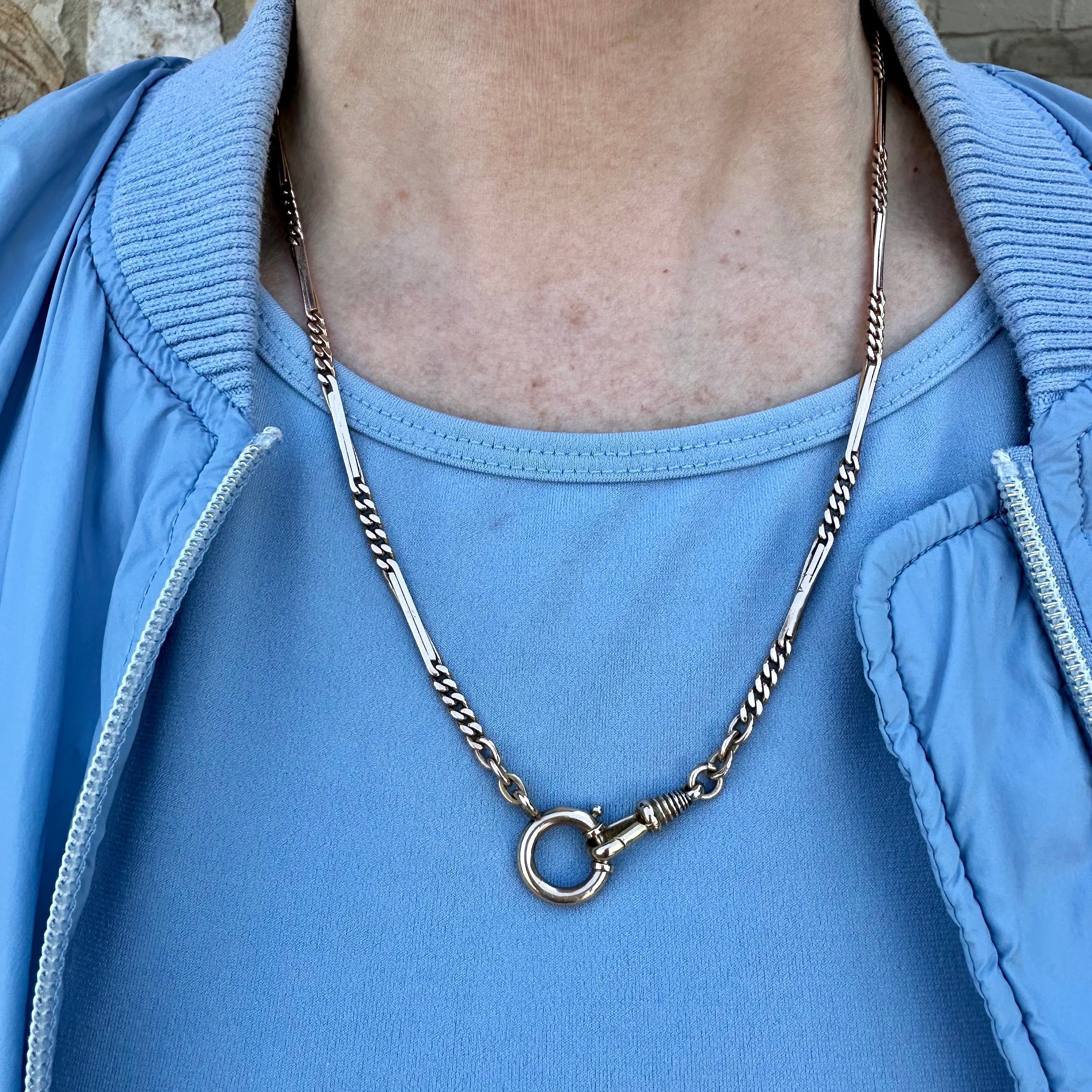 Yellow Gold Watch Chain