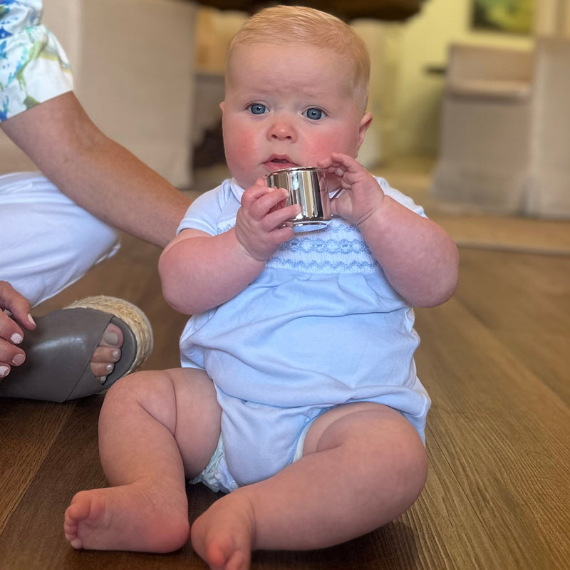 Sterling Silver Traditional Baby Cup-medium (boy)