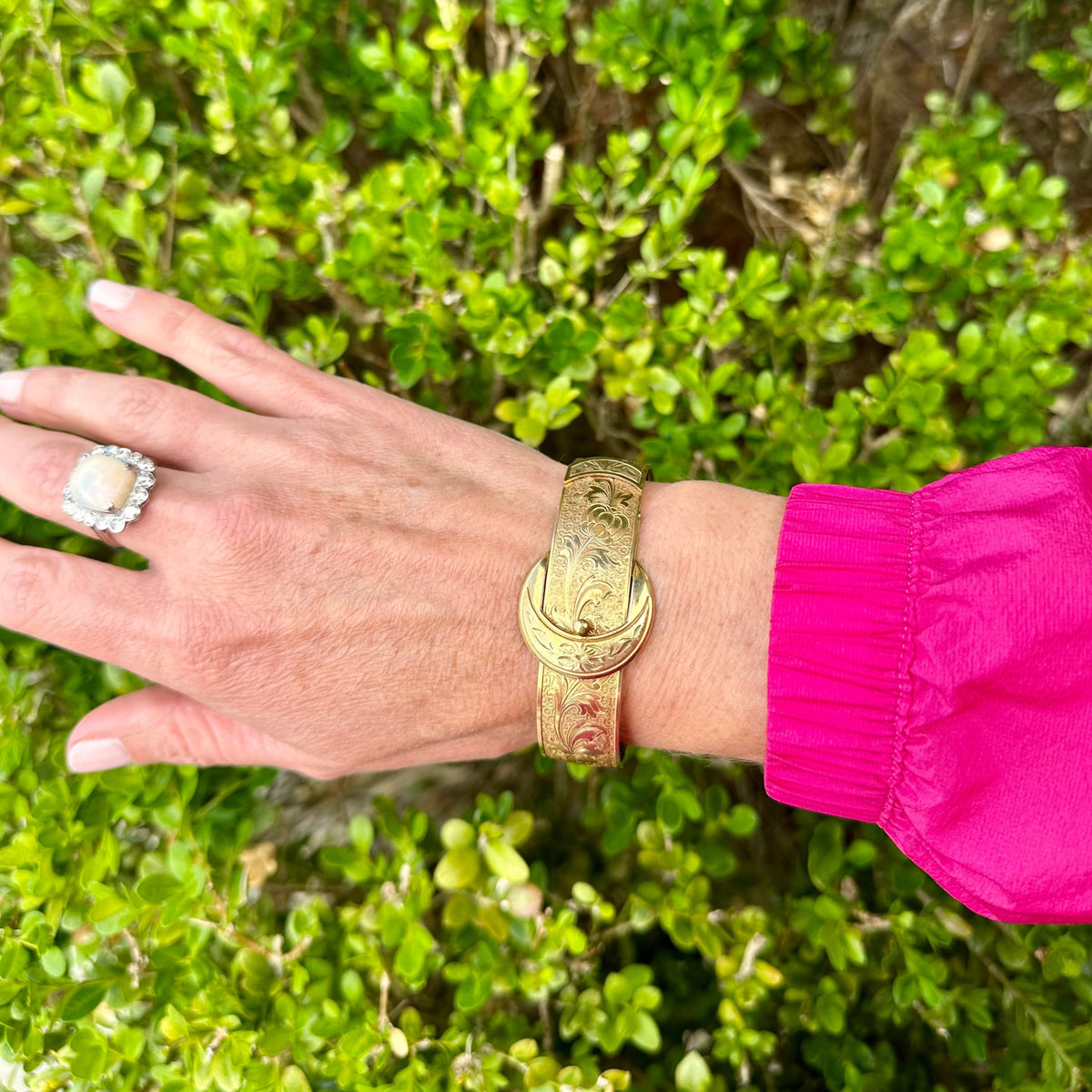 Victorian Buckle Bangle