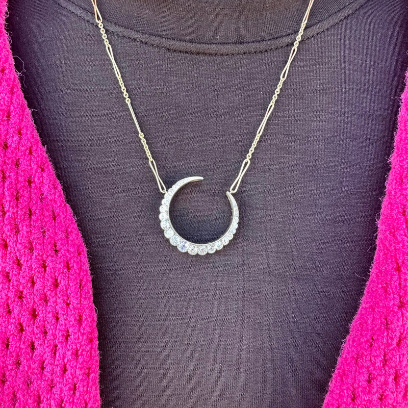 Victorian Crescent Necklace