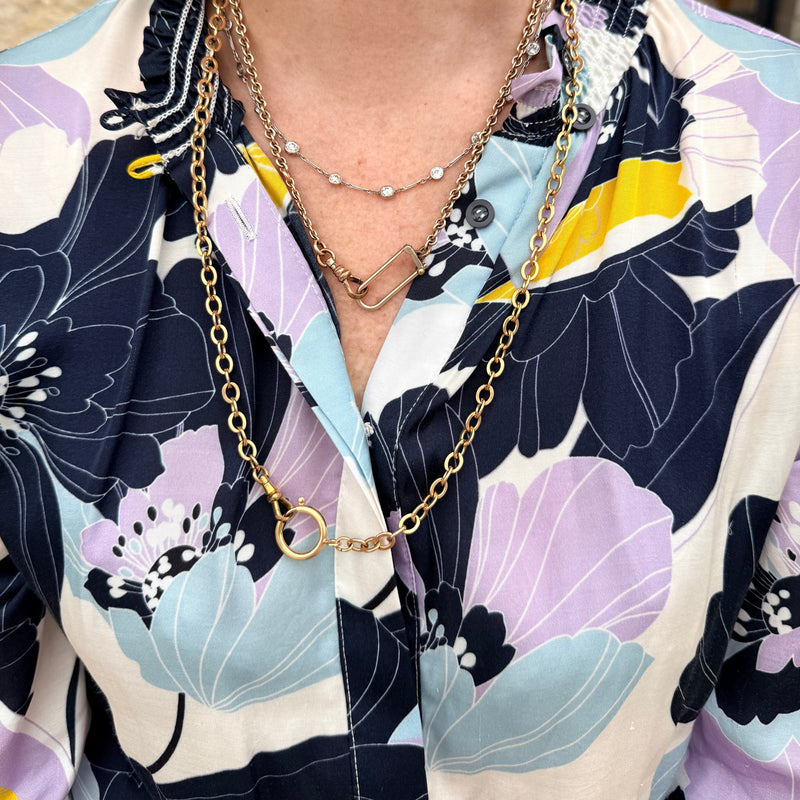 Victorian gold filled oval link chain