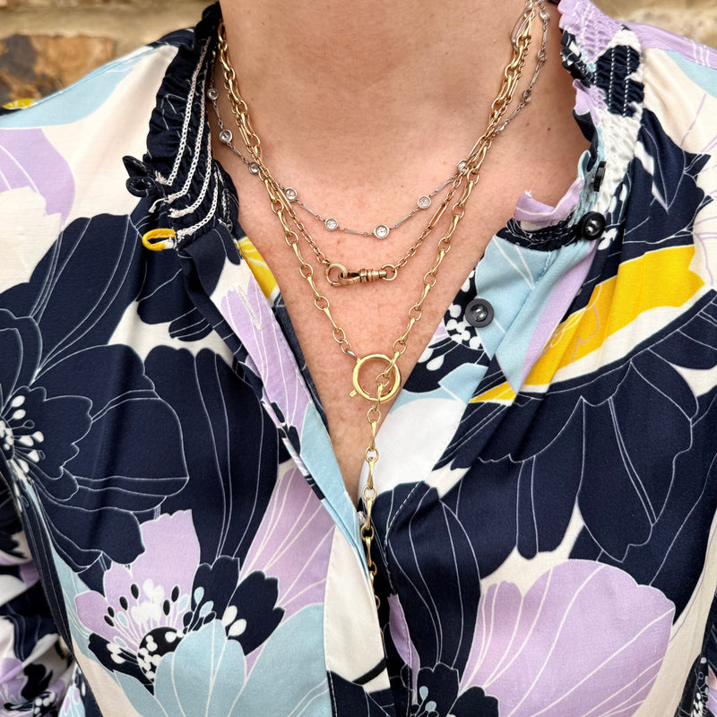 Victorian oval link watch chain