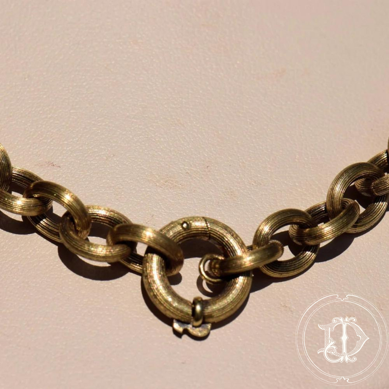 Yellow Gold Oval Link Chain