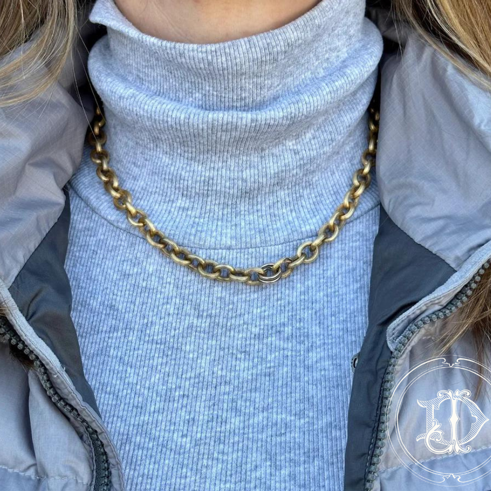 Yellow Gold Oval Link Chain