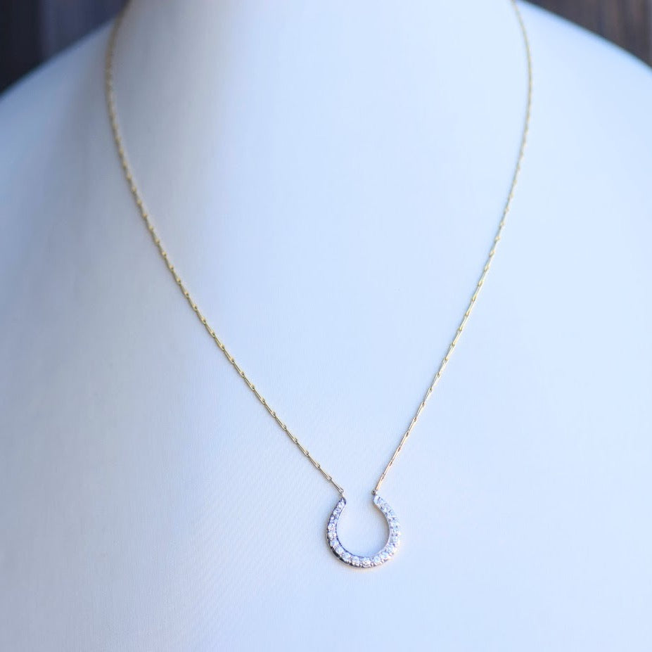 Tiffany and Company diamond horseshoe necklace