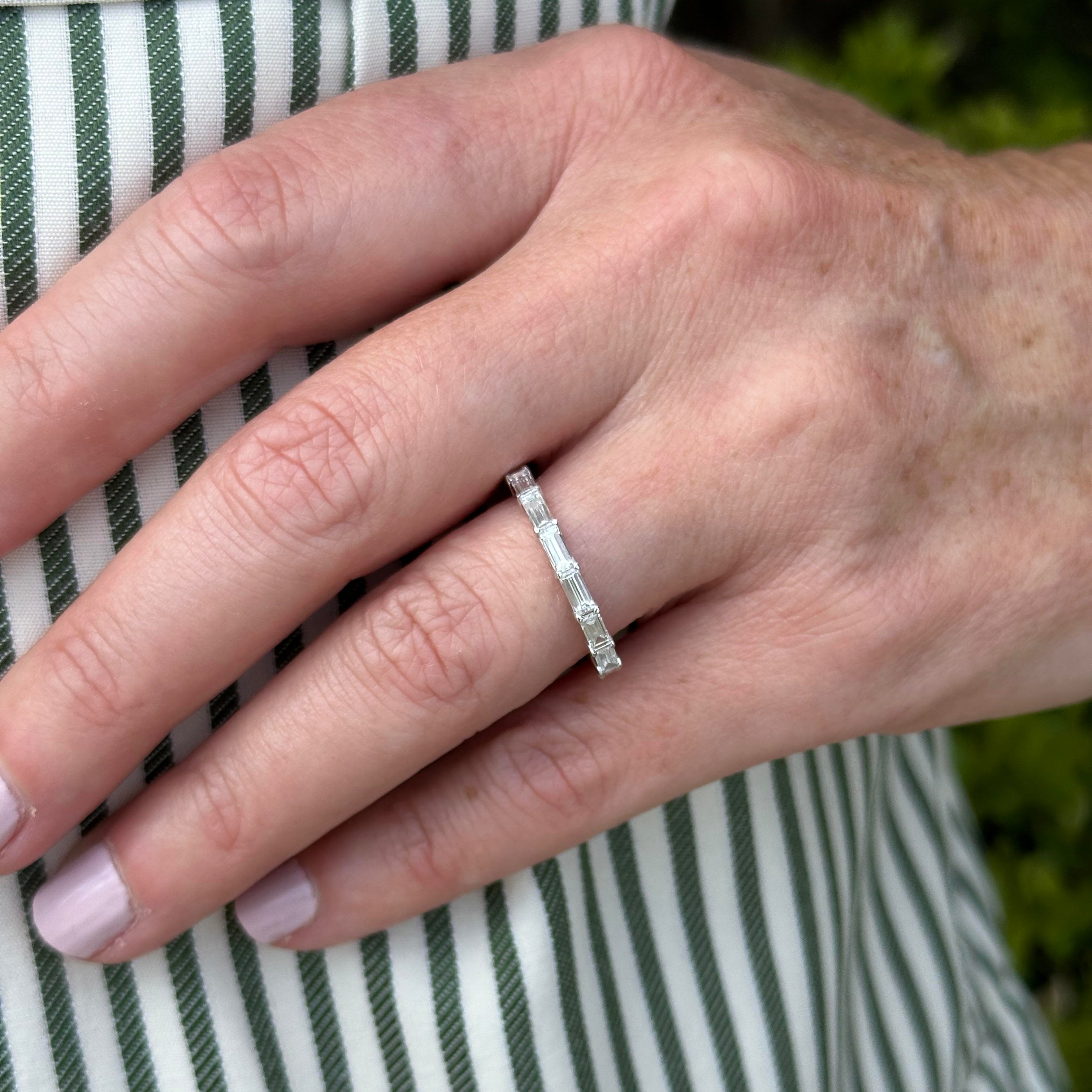 Baguette Diamond Band