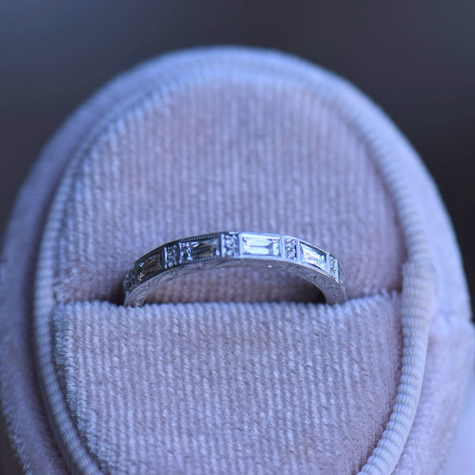 French Cut Diamond Band