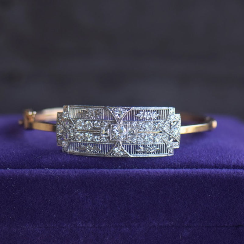 Antique Diamond Bangle