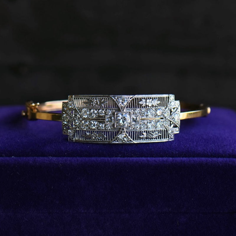 Antique Diamond Bangle