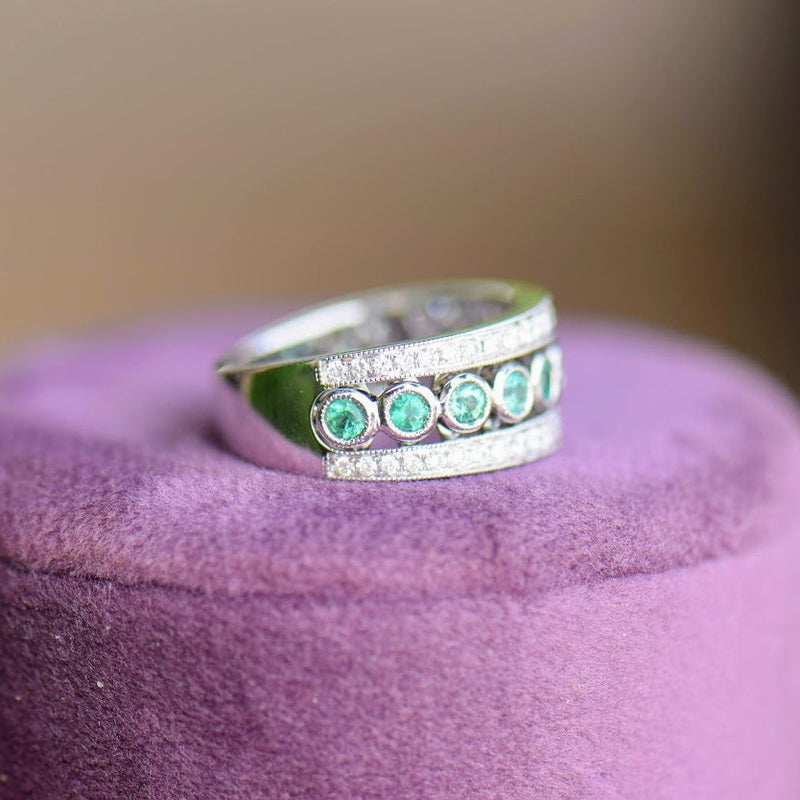 Emerald and Diamond Band