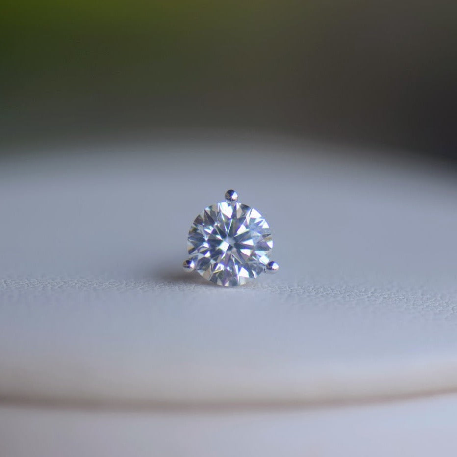 Lab Grown Diamond Earrings, 2 carat total weight