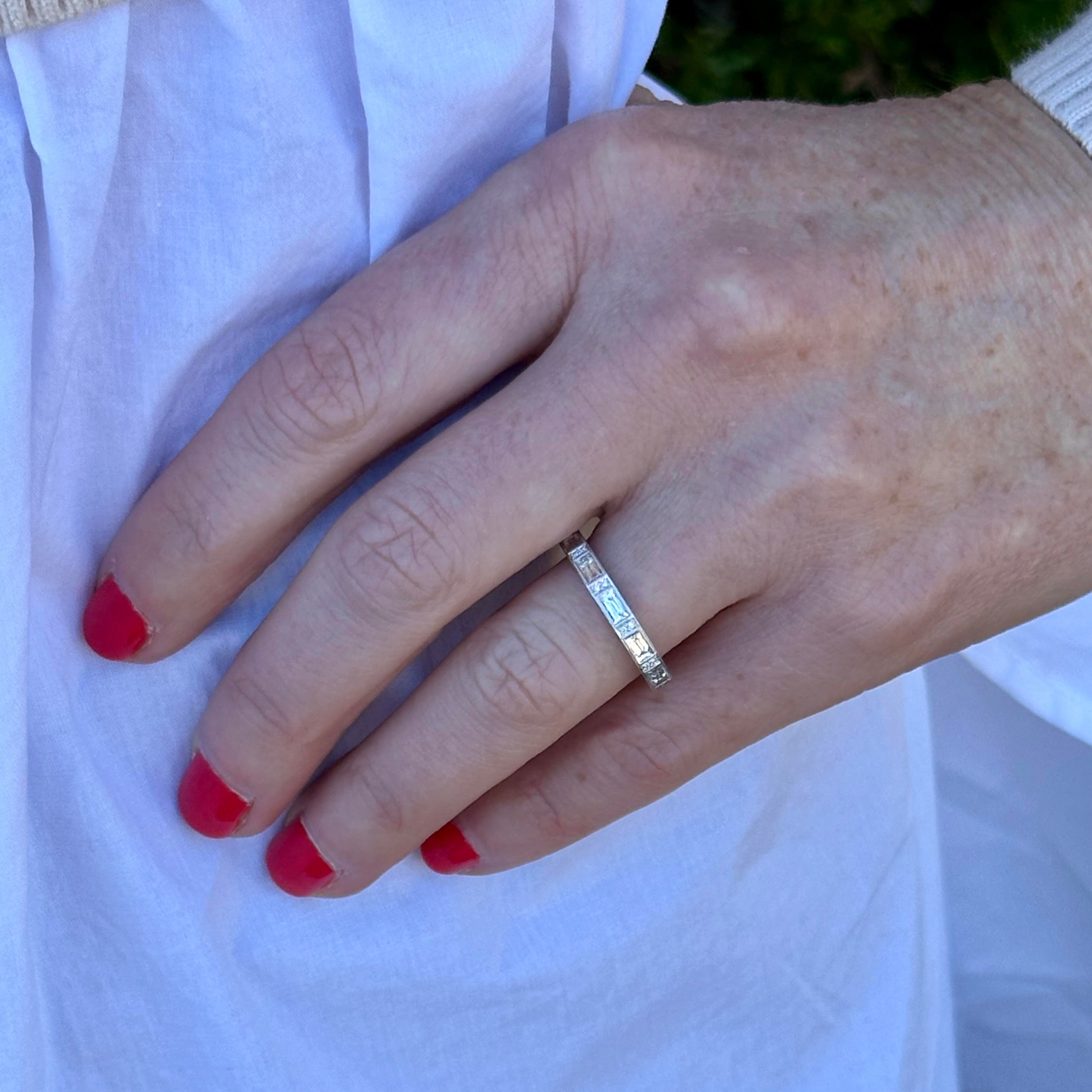 French Cut Diamond Band