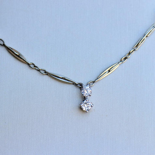 Pearl and Diamond Antique Necklace