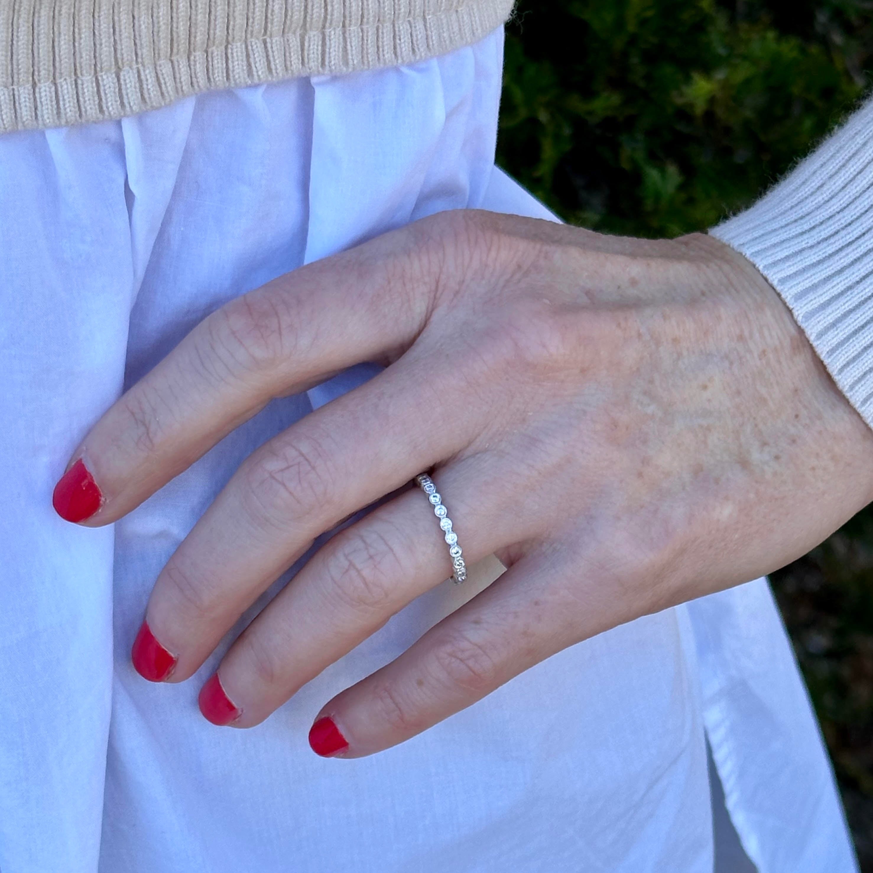 Bezel Set Diamond Eternity Band