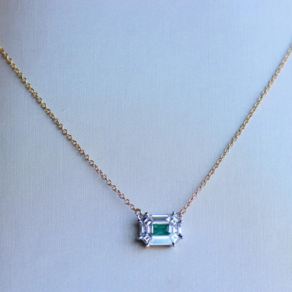 Emerald and Diamond necklace