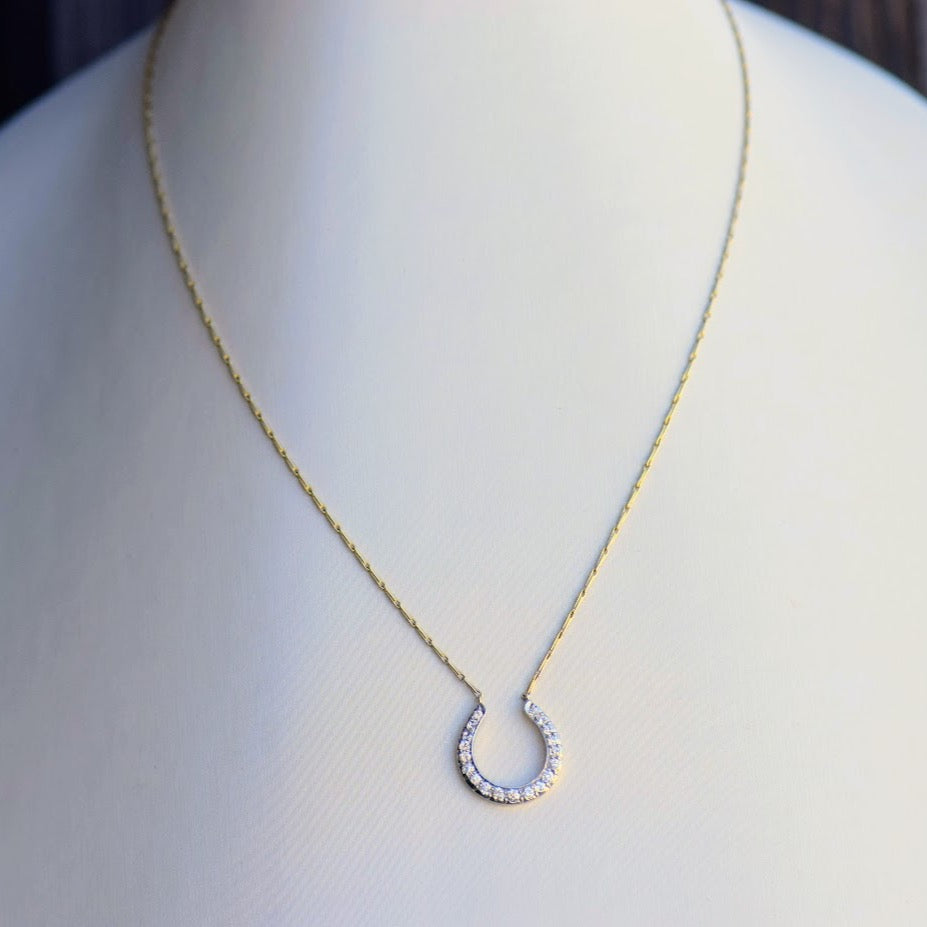 Tiffany and Company diamond horseshoe necklace