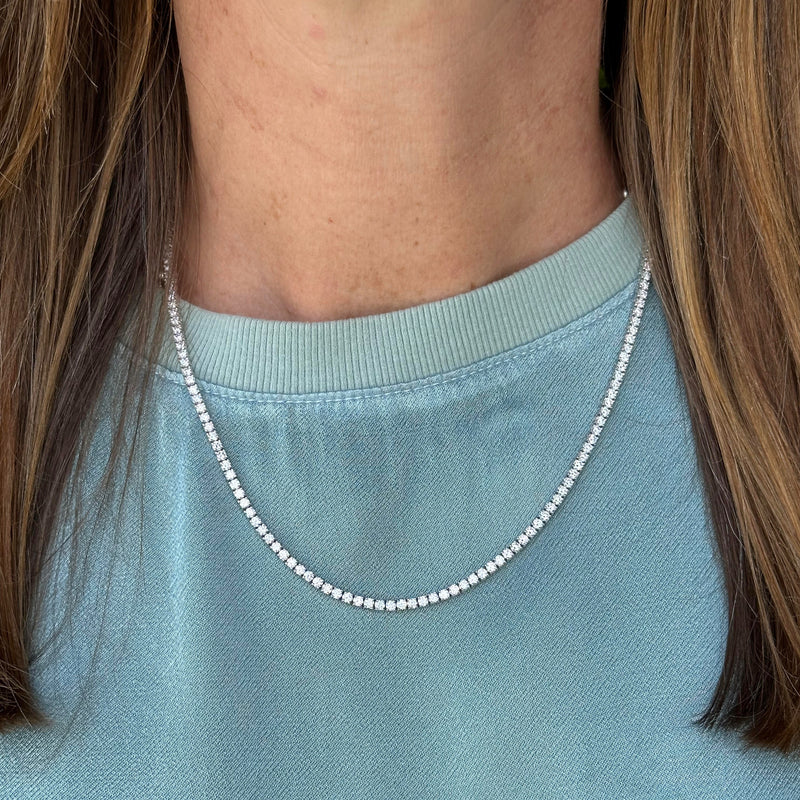 Lab Grown Diamond Tennis Necklace