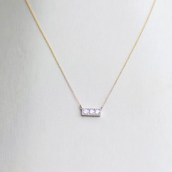 Diamond Bar Necklace