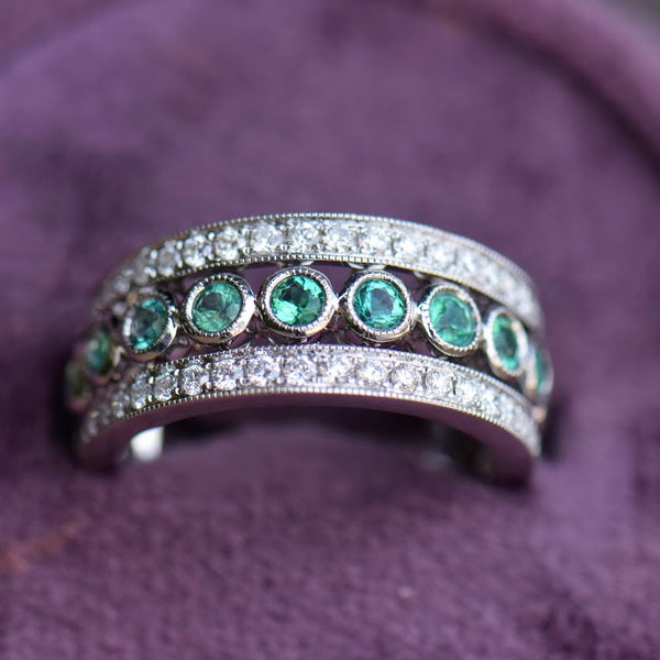 Emerald and Diamond Band