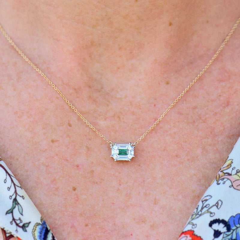 Emerald and Diamond necklace