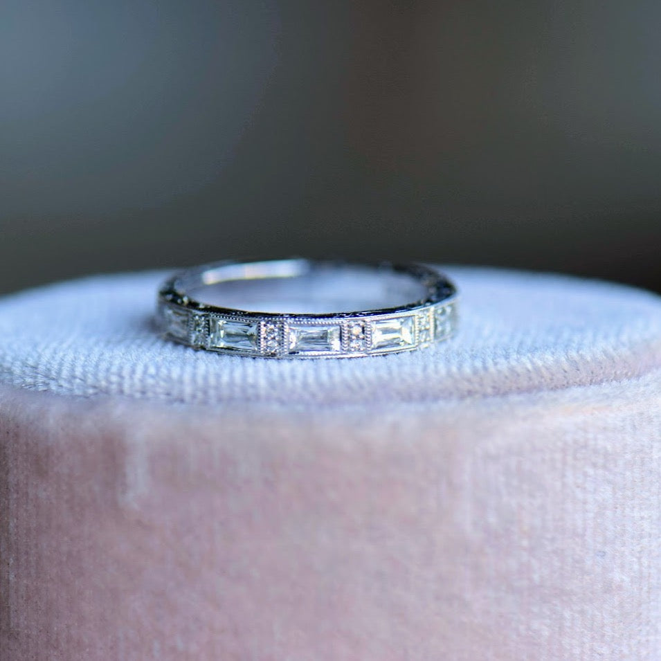 French Cut Diamond Band