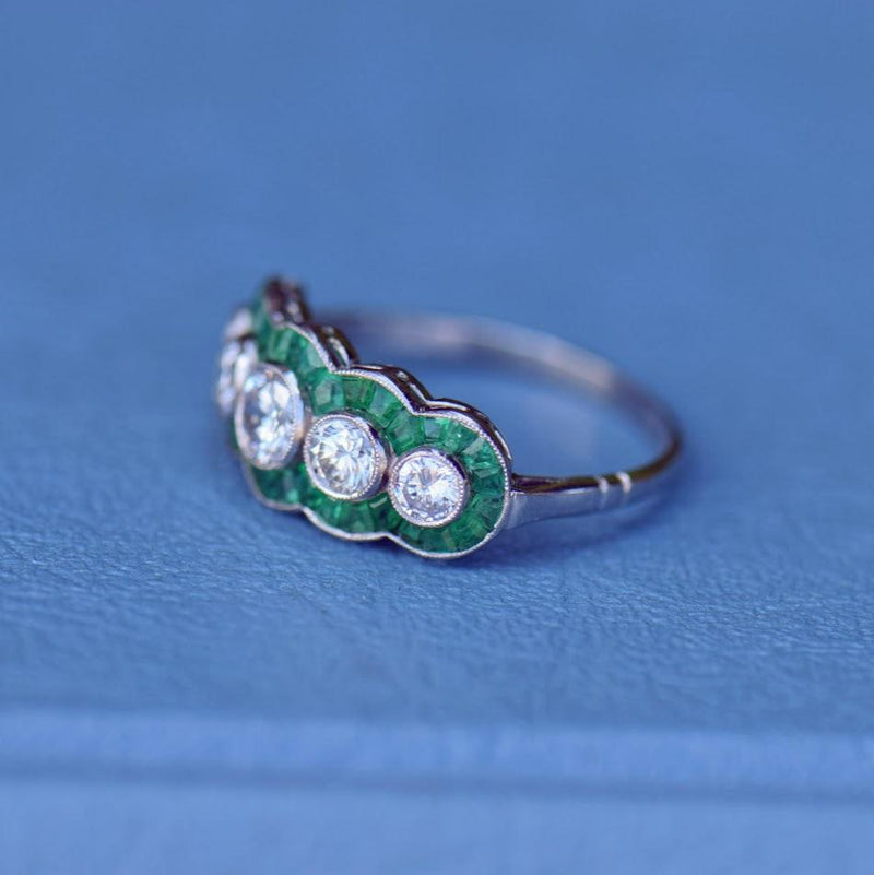 diamond and emerald band