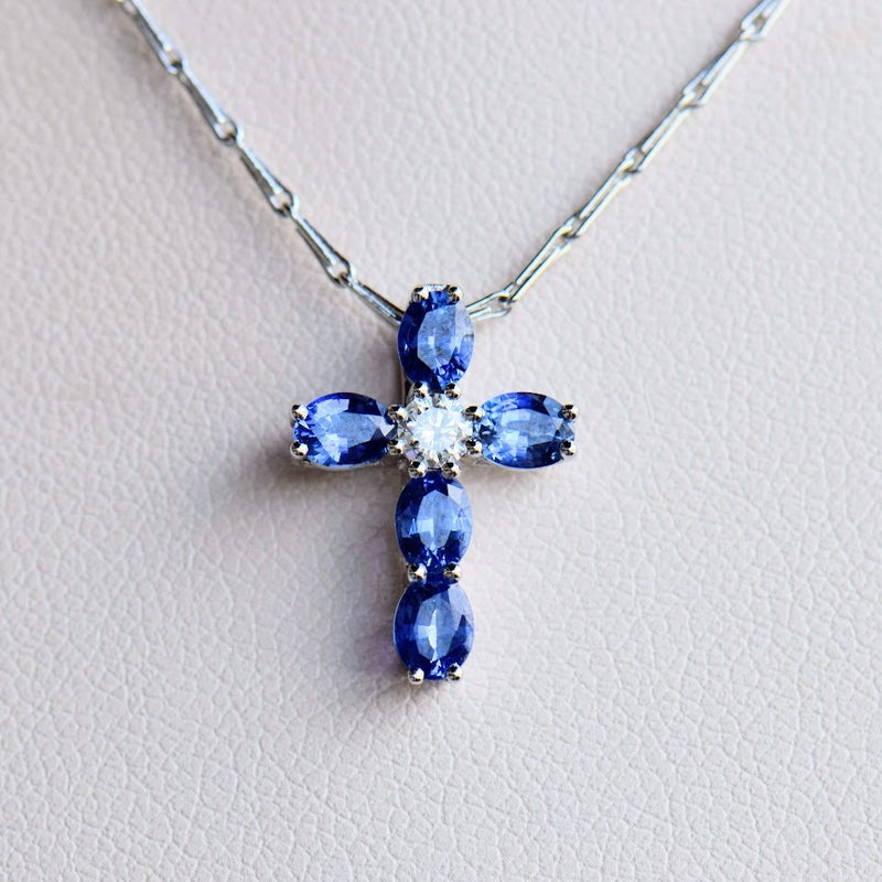 Sapphire and Diamond Cross
