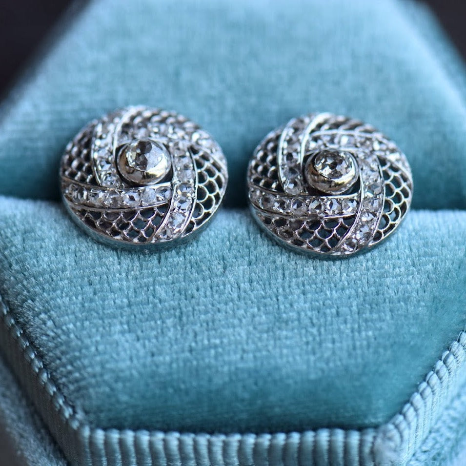 Filigree Diamond Earrings