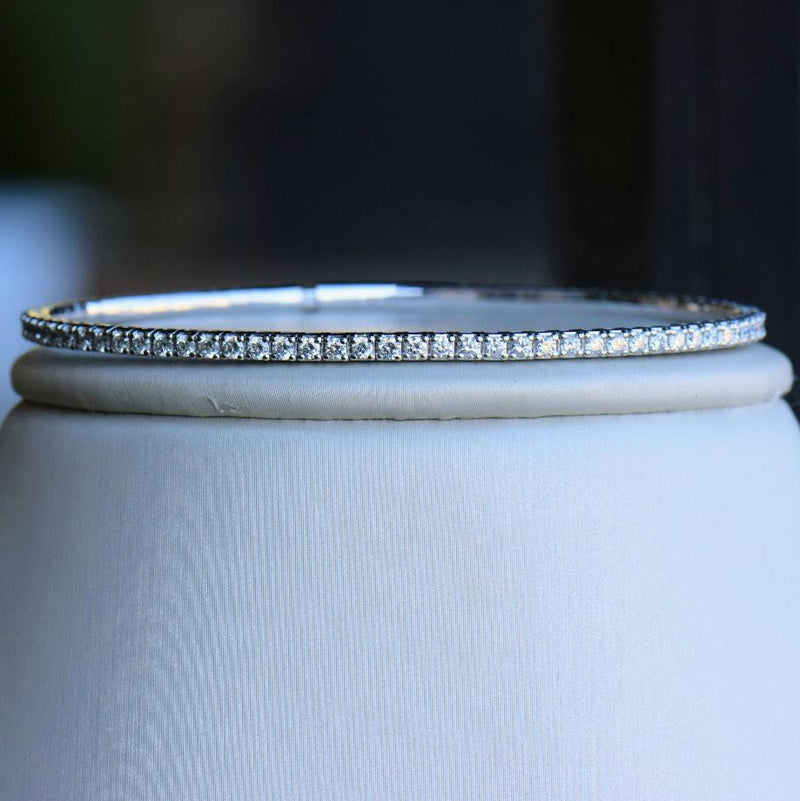 diamond flexible bangle