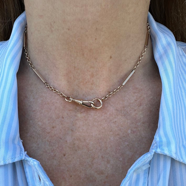 Yellow Gold Watch Chain