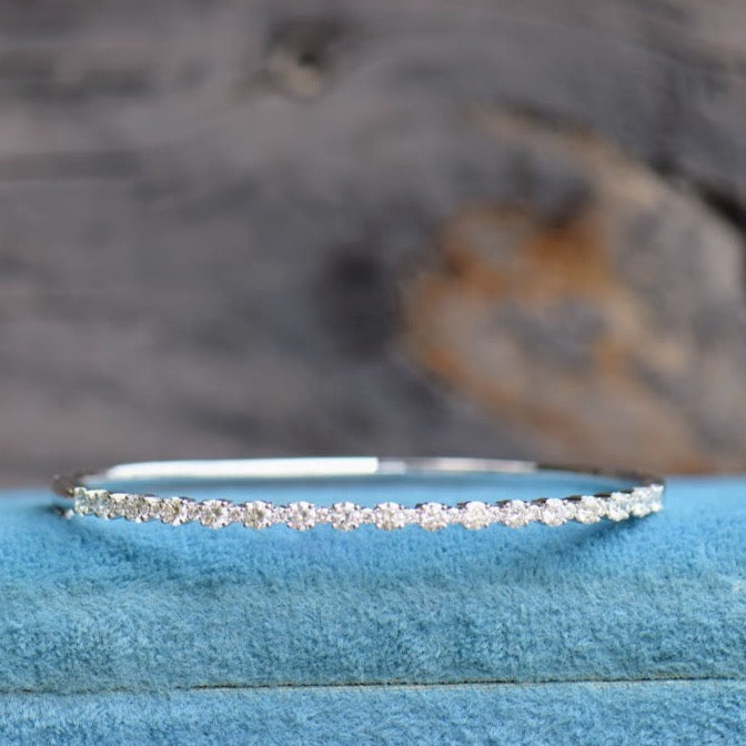 Scalloped Diamond Bangle