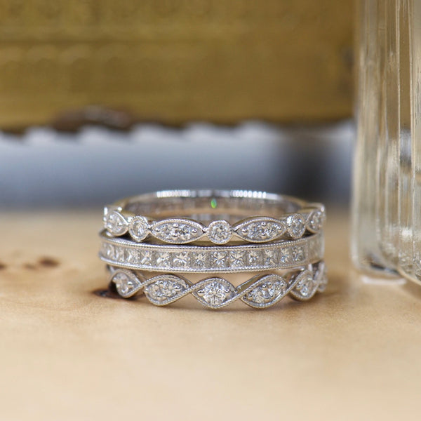 Princess Cut Diamond Band