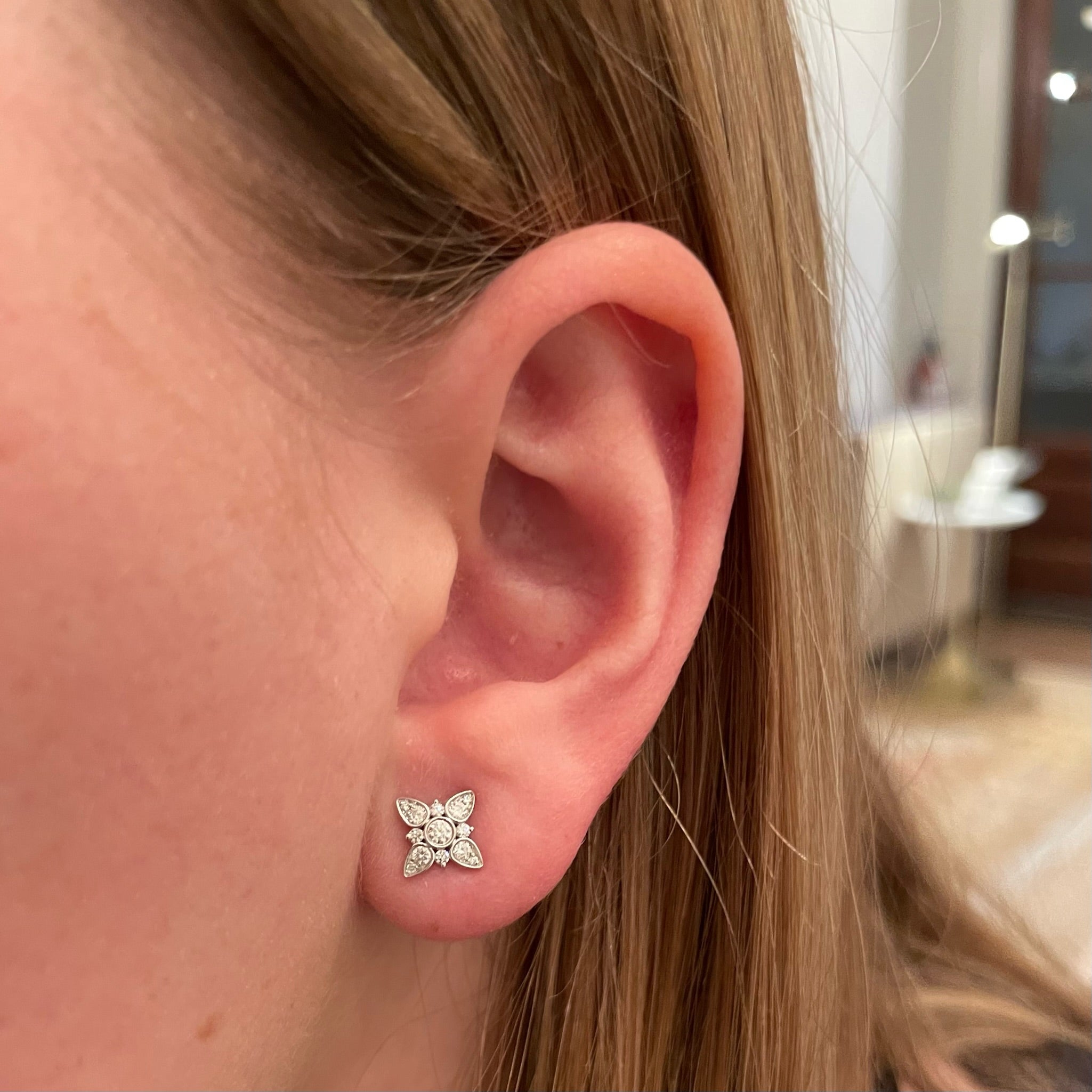 Diamond Star Earrings