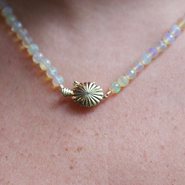 Opal Bead Necklace