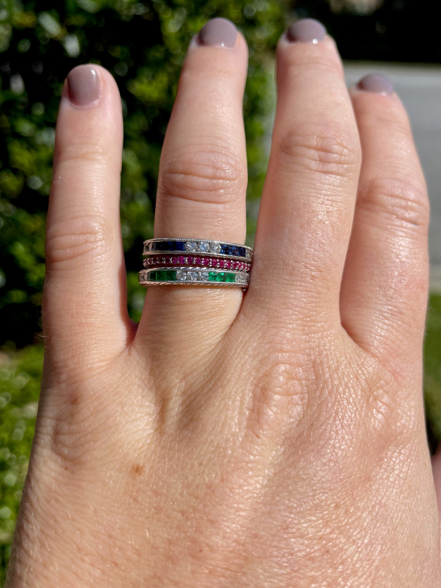 Emerald and Diamond Band