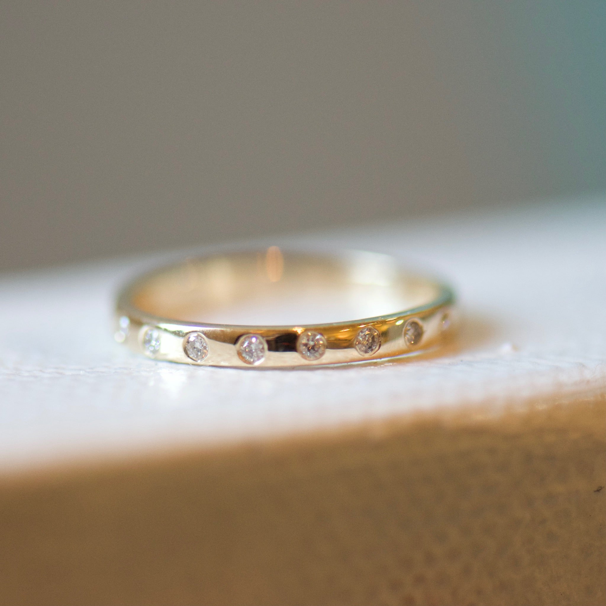 Yellow Gold Diamond Band